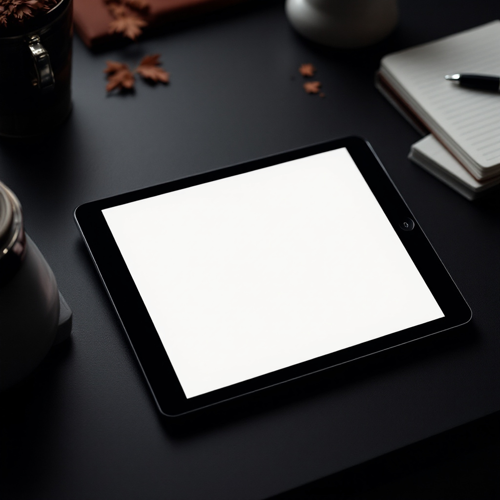 Write a Manifesto Quest - Tablet with blank screen